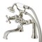 Kingston Brass KS228PN Deck Mount Clawfoot Tub Faucet with Hand Shower, Polished Nickel KS228PN - alternate 1